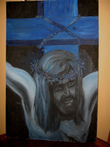 Painting of Jesus by Jenny Wren